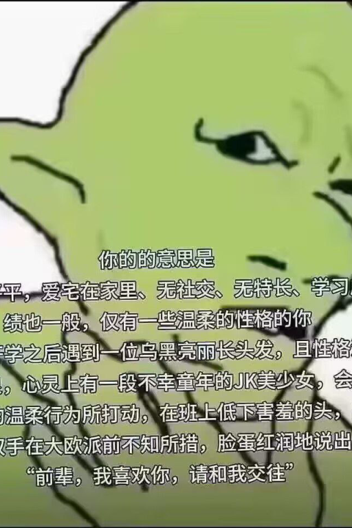 学长！我喜欢你！请跟我交往！