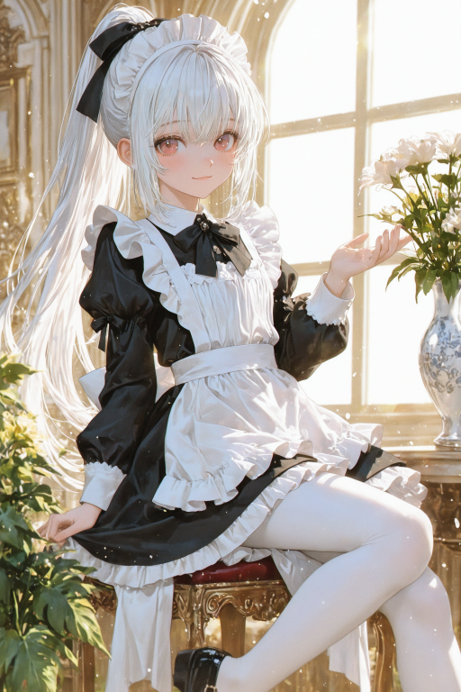 单纯可爱的希尔薇娅和反差母狗的艾莉丝的女仆生活