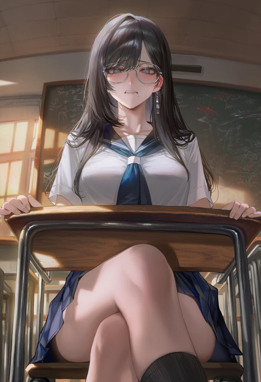 冰山学霸苏语晴在课桌下学会了解题之外的嘴型被我操得叫爸爸射的深一点