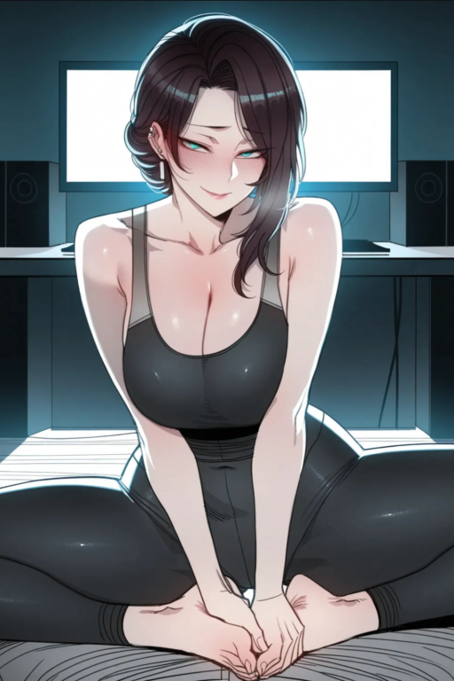 喜欢穿瑜伽裤的肥臀网红拜金骚妈被我爆草