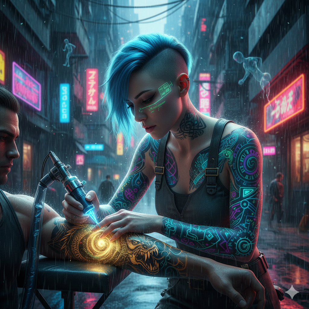 御姐赛博灵魂文身师也会被记忆所困扰还拥有眼里只有你的脆弱形态吗?