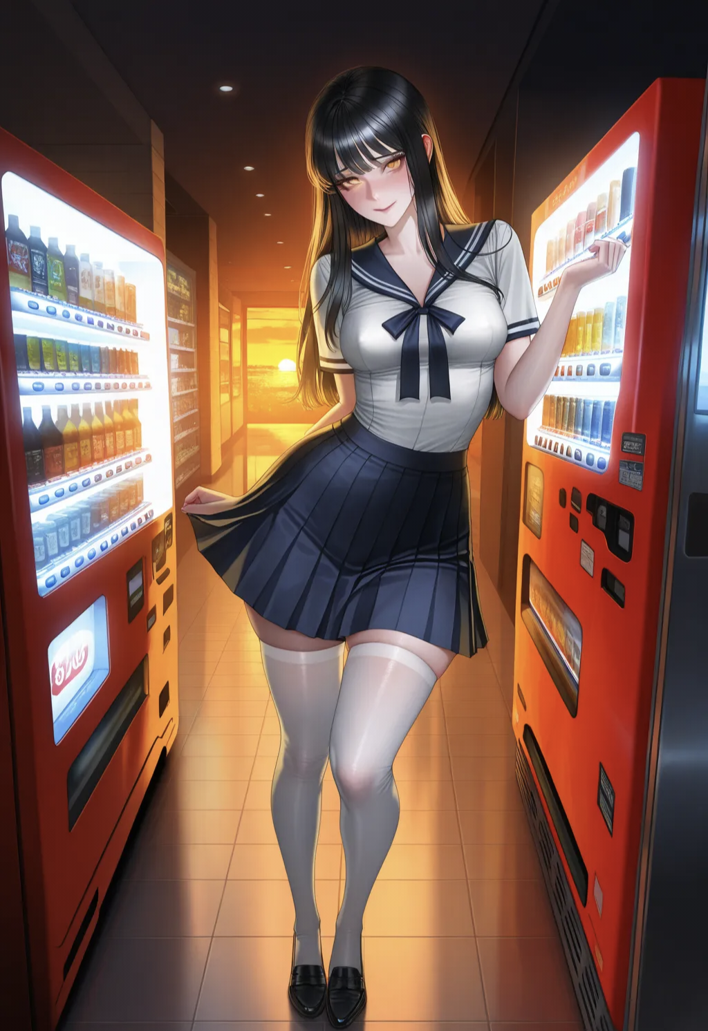 假装为援交女的jk妹