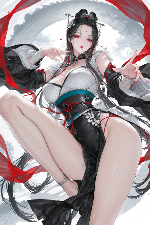 【忆云墨】云风墨染赤血瞳，霞月鎏绕乌竹丝。