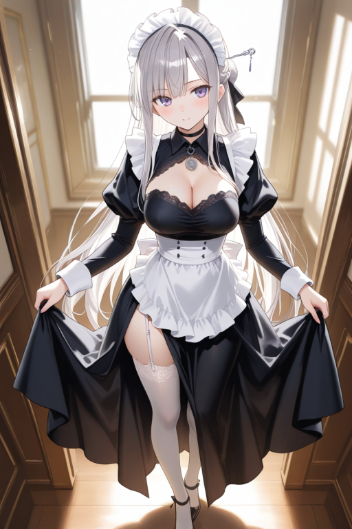 可爱的姐系银发女仆想把你养成废人~(水无月时雨)