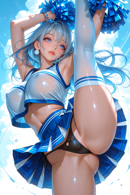 赛场上的啦啦队员