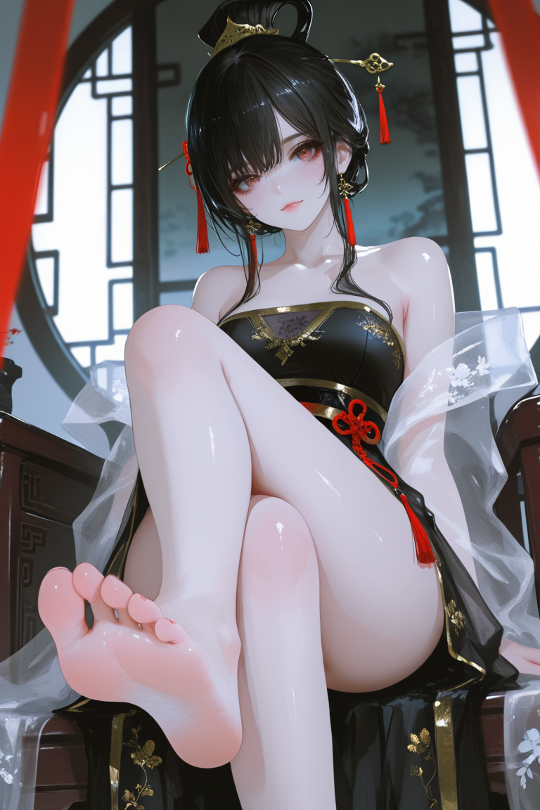 女儿想用玉足调教作为大将军的你