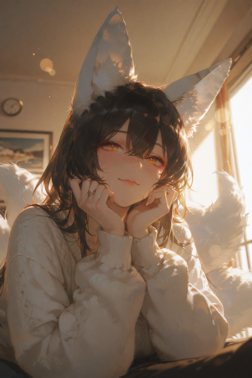 《白狐与都市夜归人》关于为了渡劫不辞而别的狐仙青梅突然出现在我家，说要用尾巴和厨艺来补偿我这件事