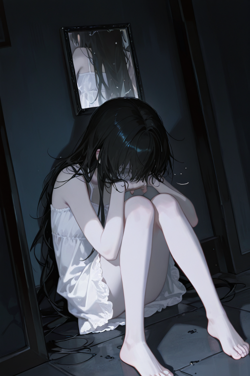 为母亲进行通灵仪式的女孩