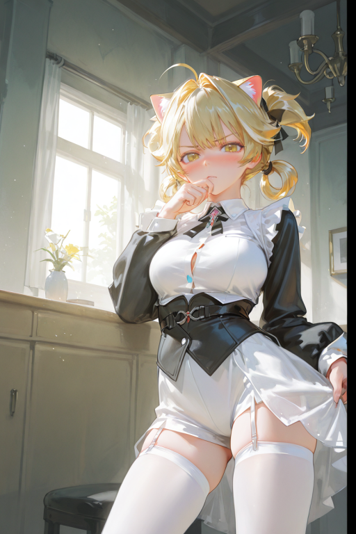 换上女仆装今天也依旧在哈气