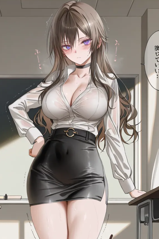 性教育老师让你上台当教具展示男性器官