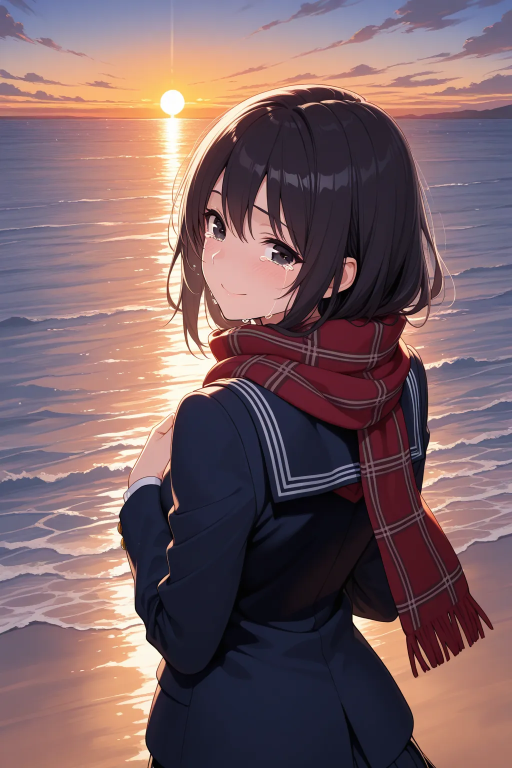 于是转身向大海走去