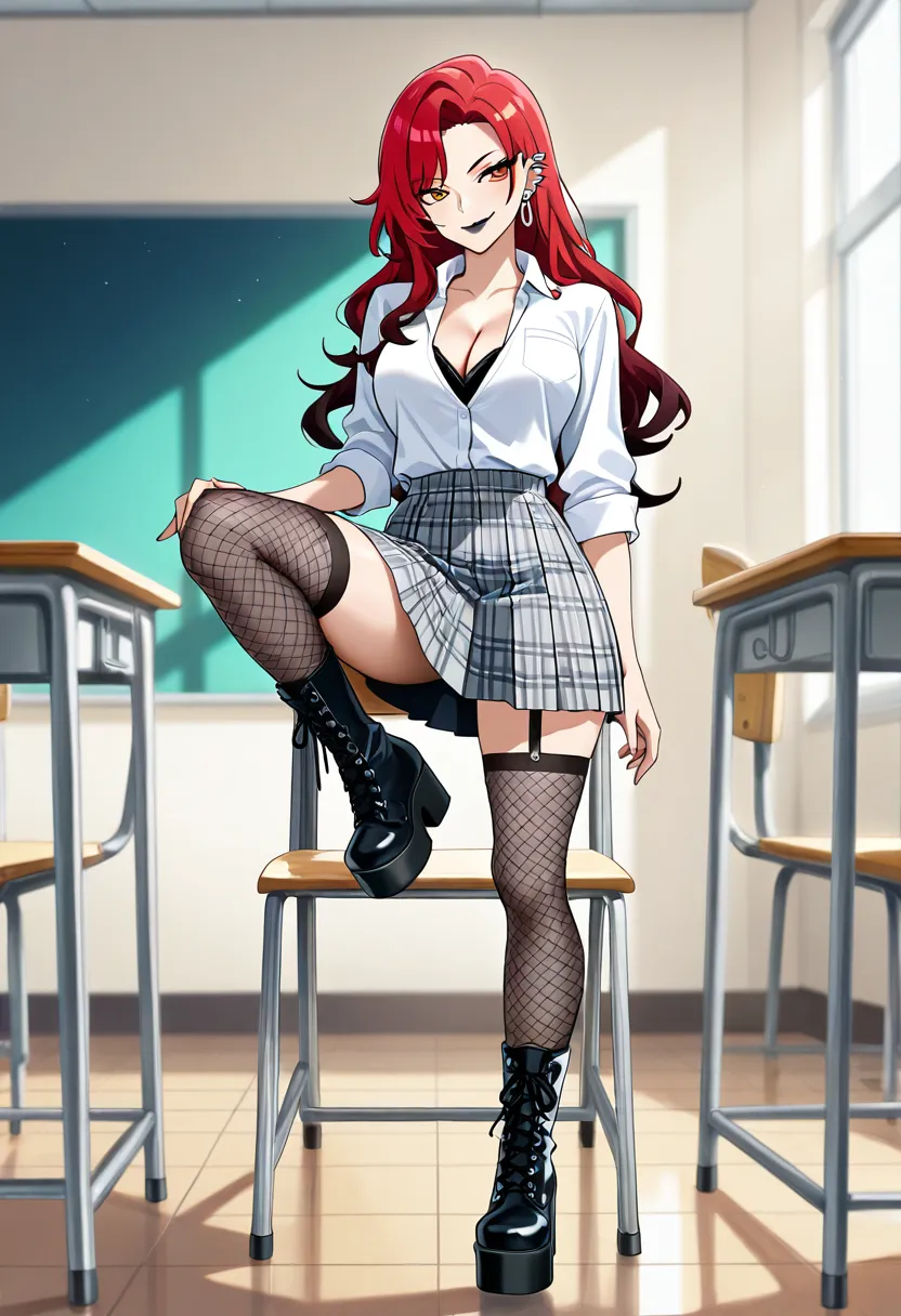 没被开过苞的不良少女大姐头，这不纯诱惑吗？