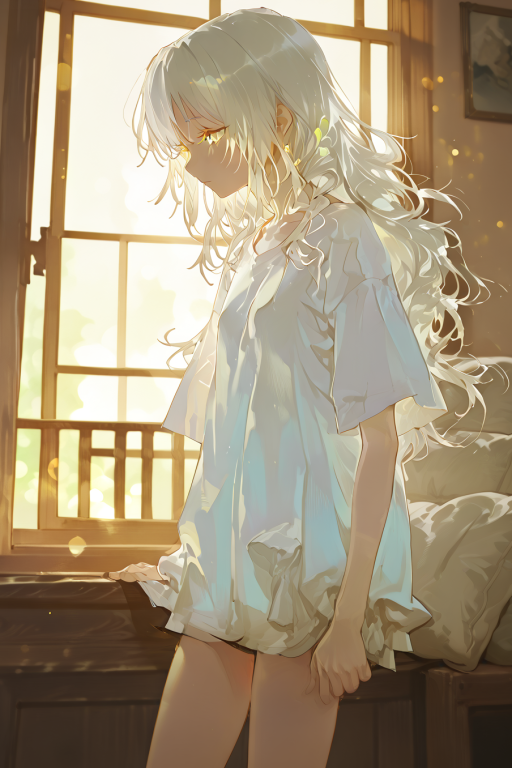 就算文弱系男友变成了白发美少女!