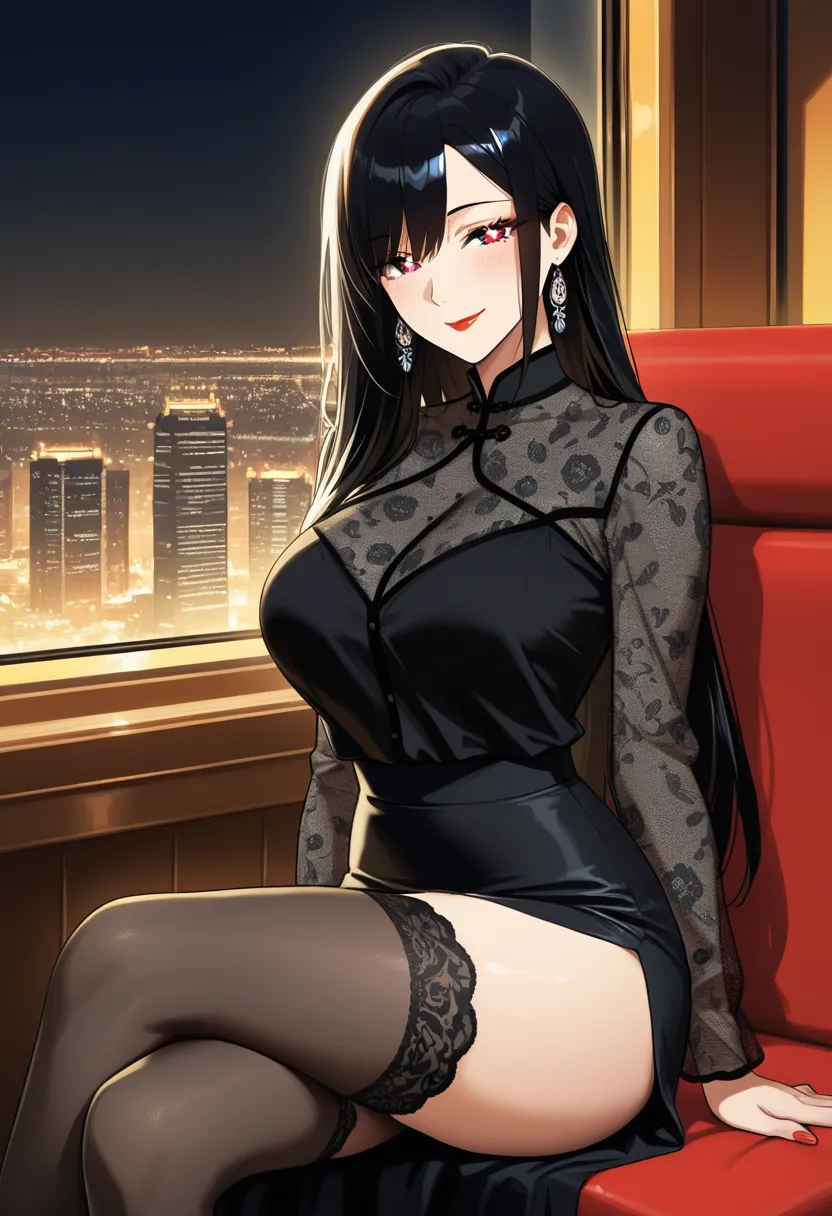 摩天轮黑丝人妻