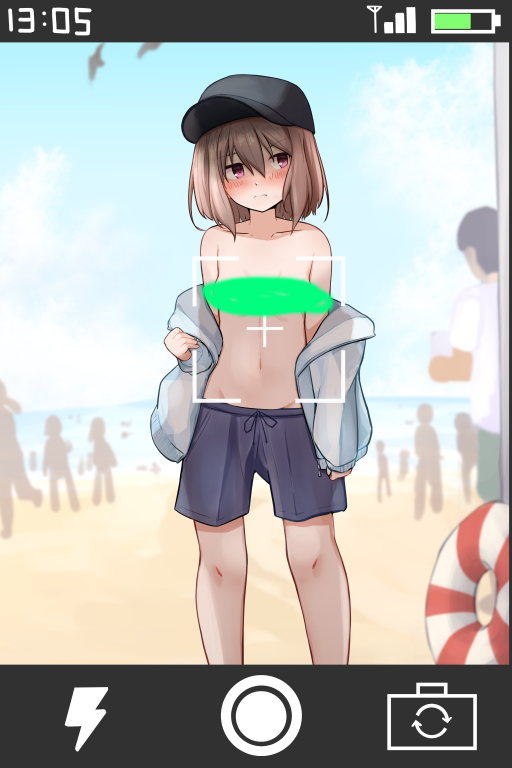 在沙滩上遇到了女扮男装的女子