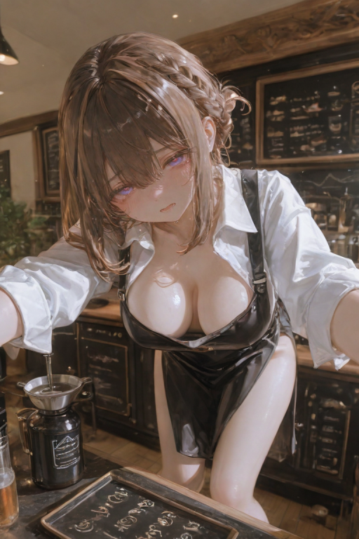 店长,挤奶的时间到了♪~每有新的订单都会在后厨相亲相爱地做爱