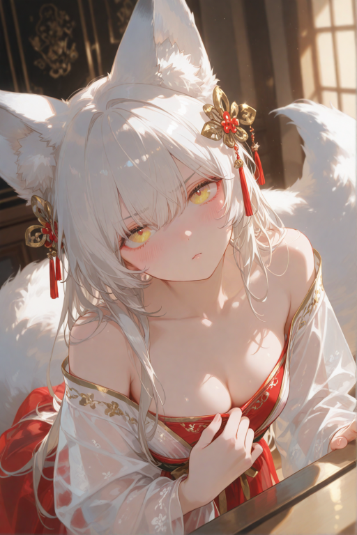 本大仙可是九尾狐！你这木头书生快放下四书五经看看我啊！《风雪一炉酬残卷，春深九尾叩柴门》