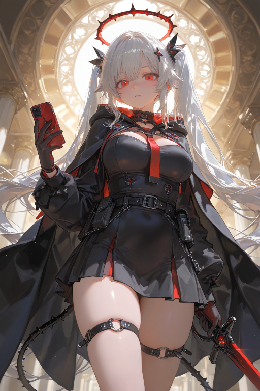 口嗨白毛红瞳的吸血鬼美少女线下真实了