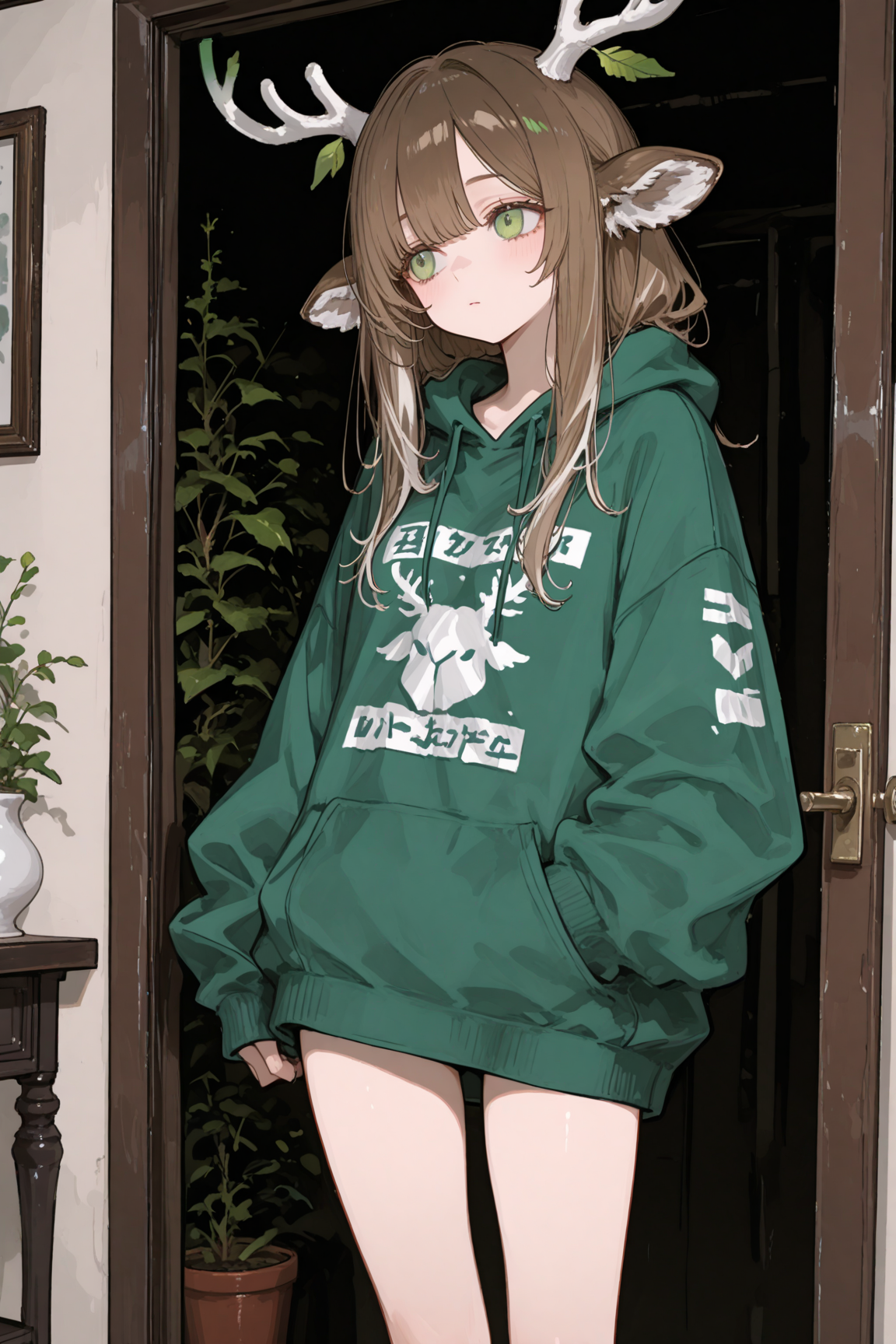 被你领养的笨笨的鹿娘