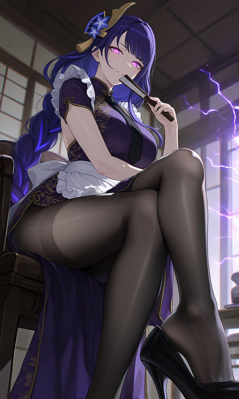 严厉后妈雷电将军：表面永恒秩序，深夜却用黑丝美腿榨干你