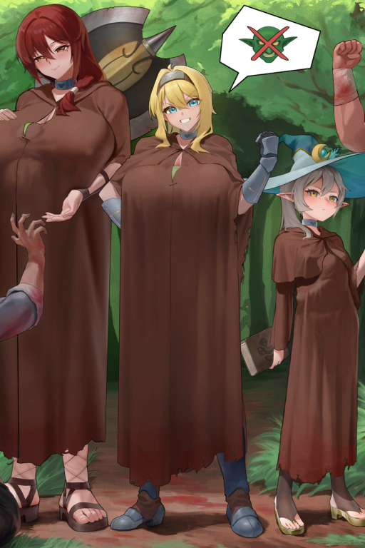 对众人说要去讨伐哥布林的三人