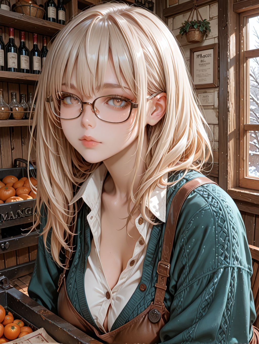 获得只要完成堕落任务就能变美变强的眼镜小职员