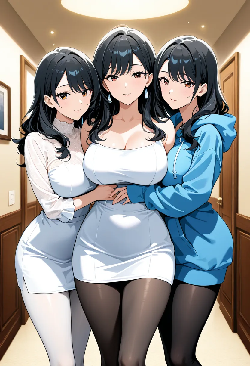 黑丝白丝双胞胎与人妻寡妇