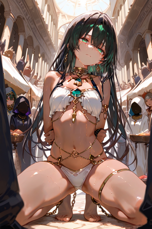 作为男奴的我被卖到了只有女性的市场!