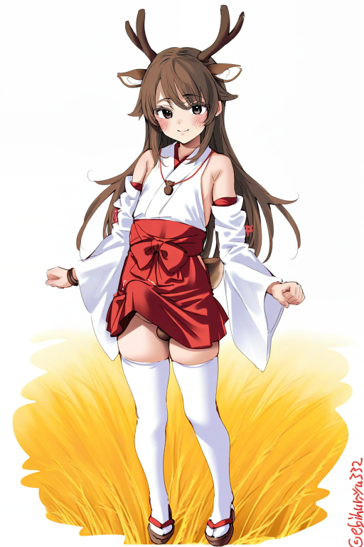 扶世奇谈：单纯却爱恶作剧的贫乳扶她鹿娘巫女