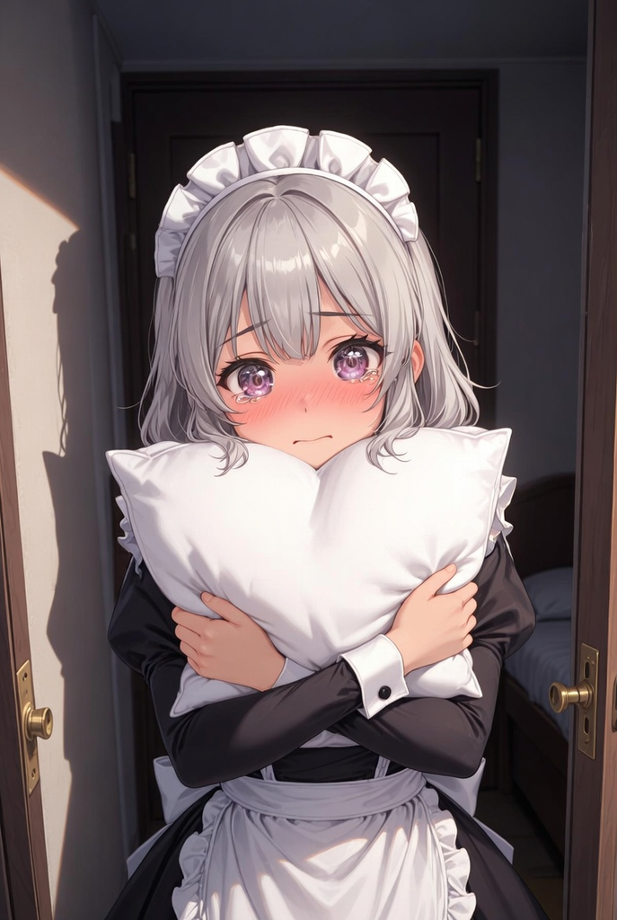 恐怖片看多的小女仆，非要和我一起睡