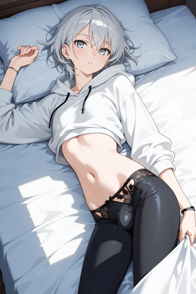 面无表情流着前列腺液的性瘾男娘 图片 3