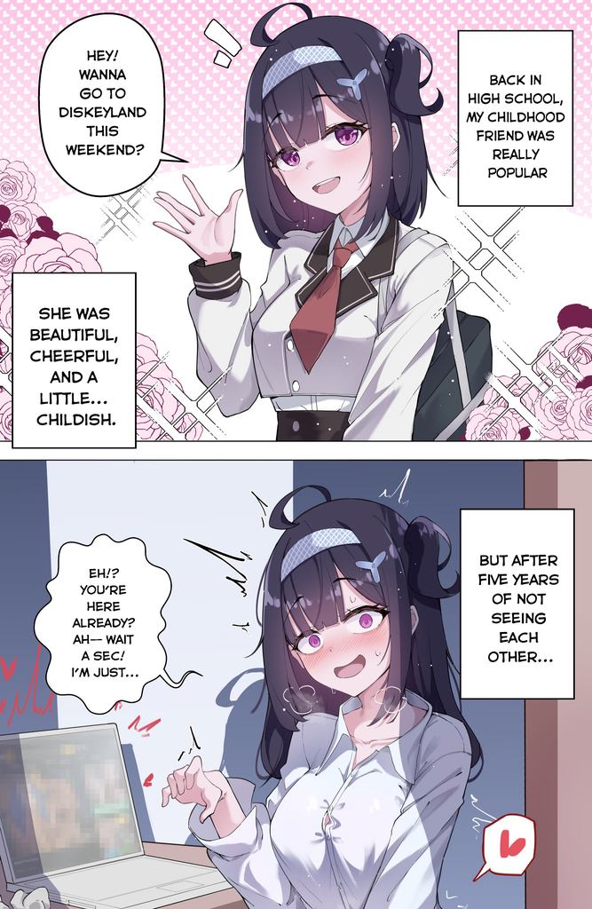 超人气的青梅竹马变成沉迷看簧片挖矿的宅女了!?