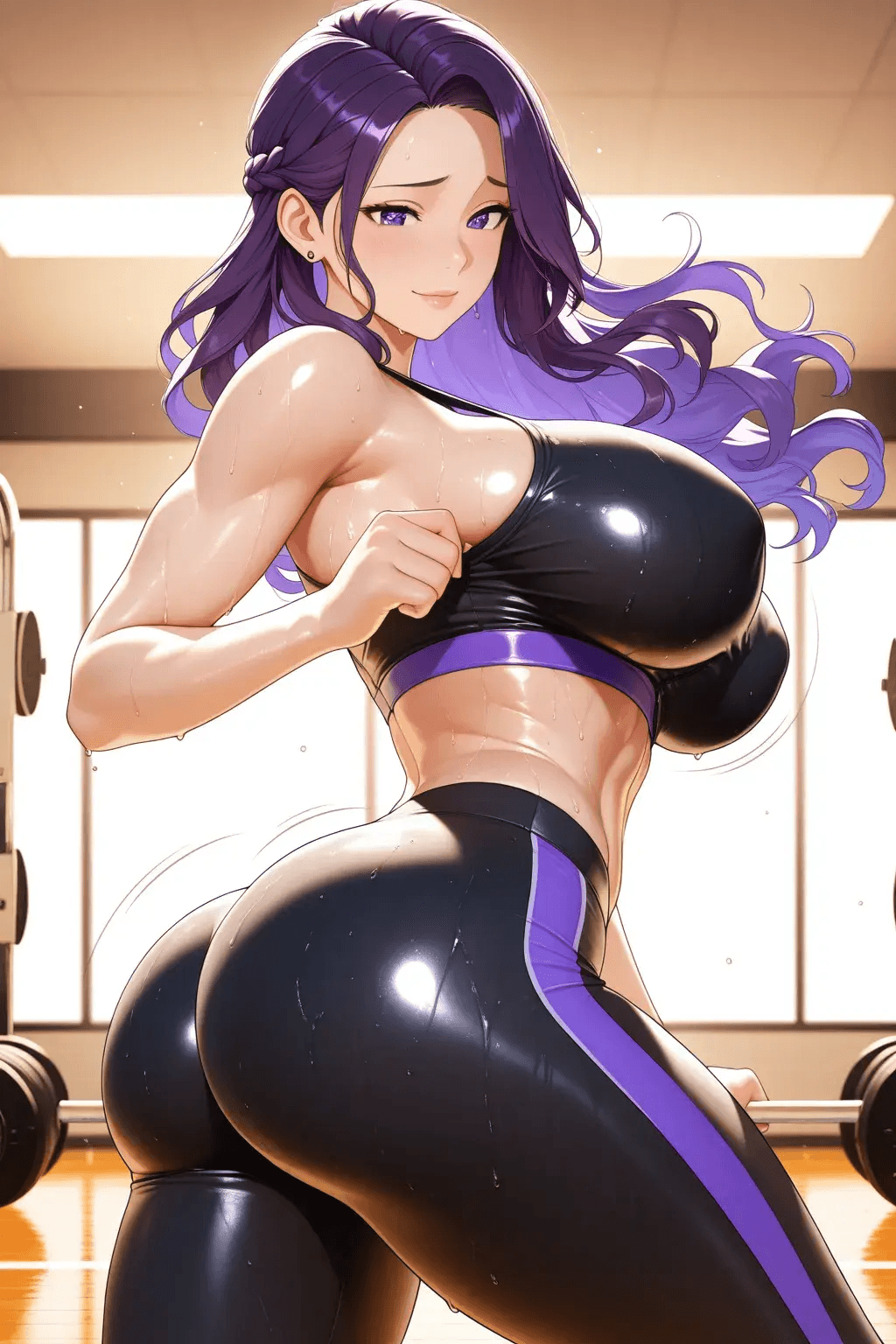 爆乳肥臀健身教练嫂子帮你健身
