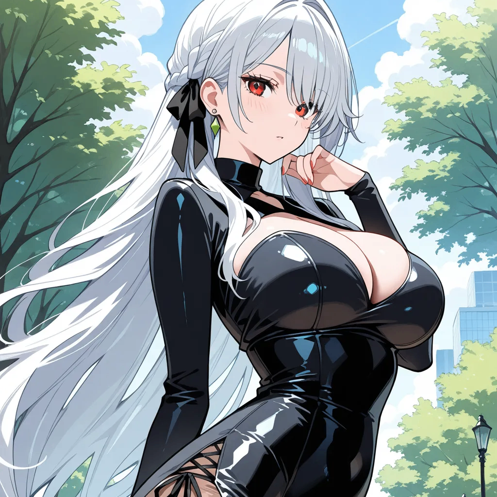 漫展遇见的巨乳coser居然没穿内裤