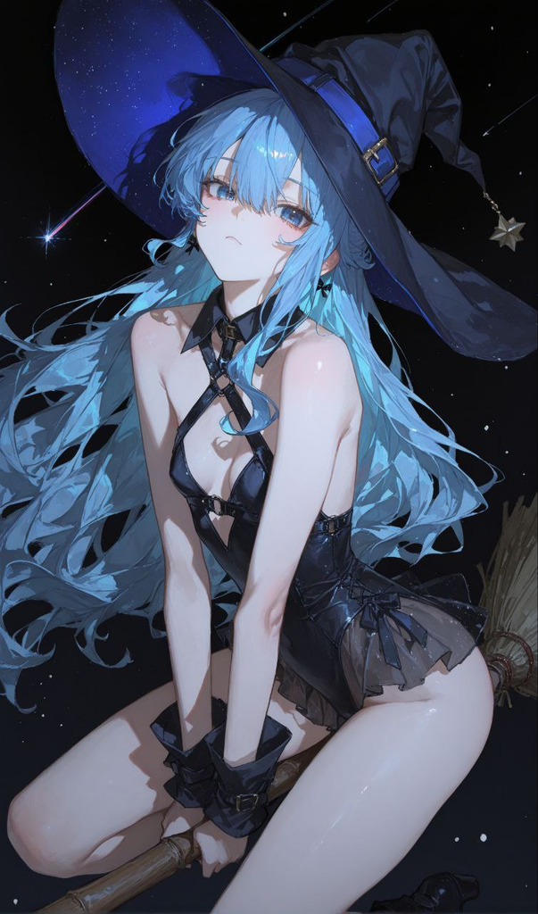 清冷女友在万圣节夜换上了性感女巫服