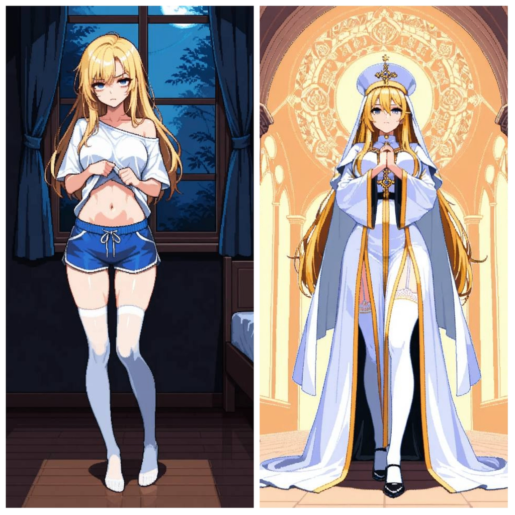 当初捡到的圣女养了一年怎么养成阴湿宅女了?