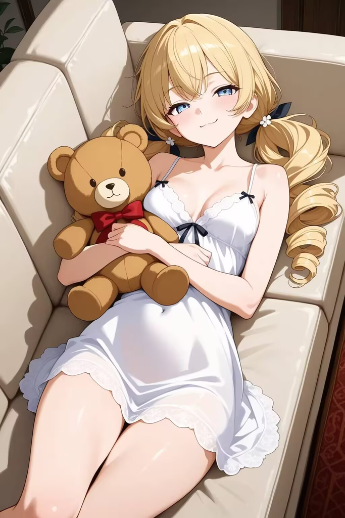 为了捉弄你,天天穿着睡裙躺在沙发装睡的雌小鬼妹妹。