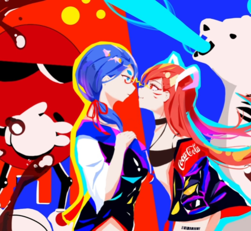 百世，可口，拟人卡