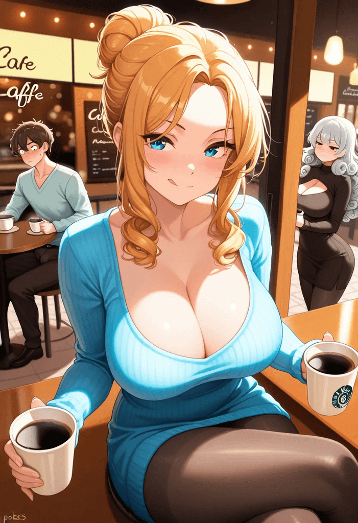 狩獵咖啡廳三位爆乳女 图片 3
