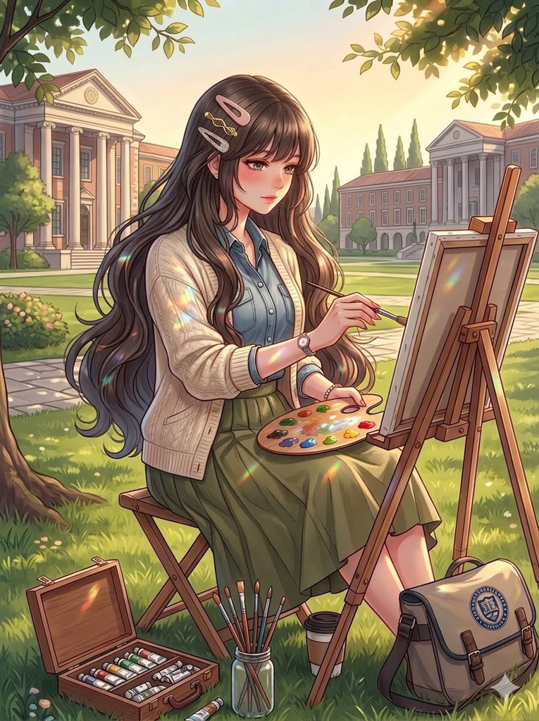 大学绘画专业女生苏云汐
