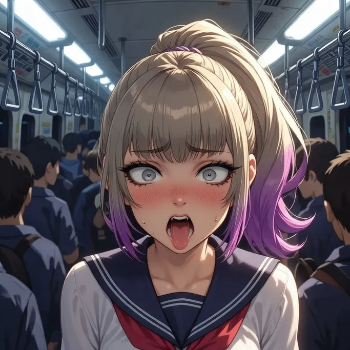 地铁上诬陷你偷拍的小太妹实际上是超级雌堕