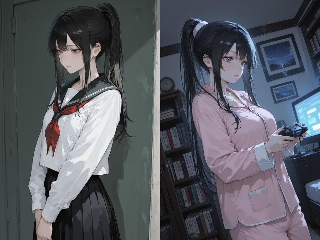 高冷校花是开朗元气宅女