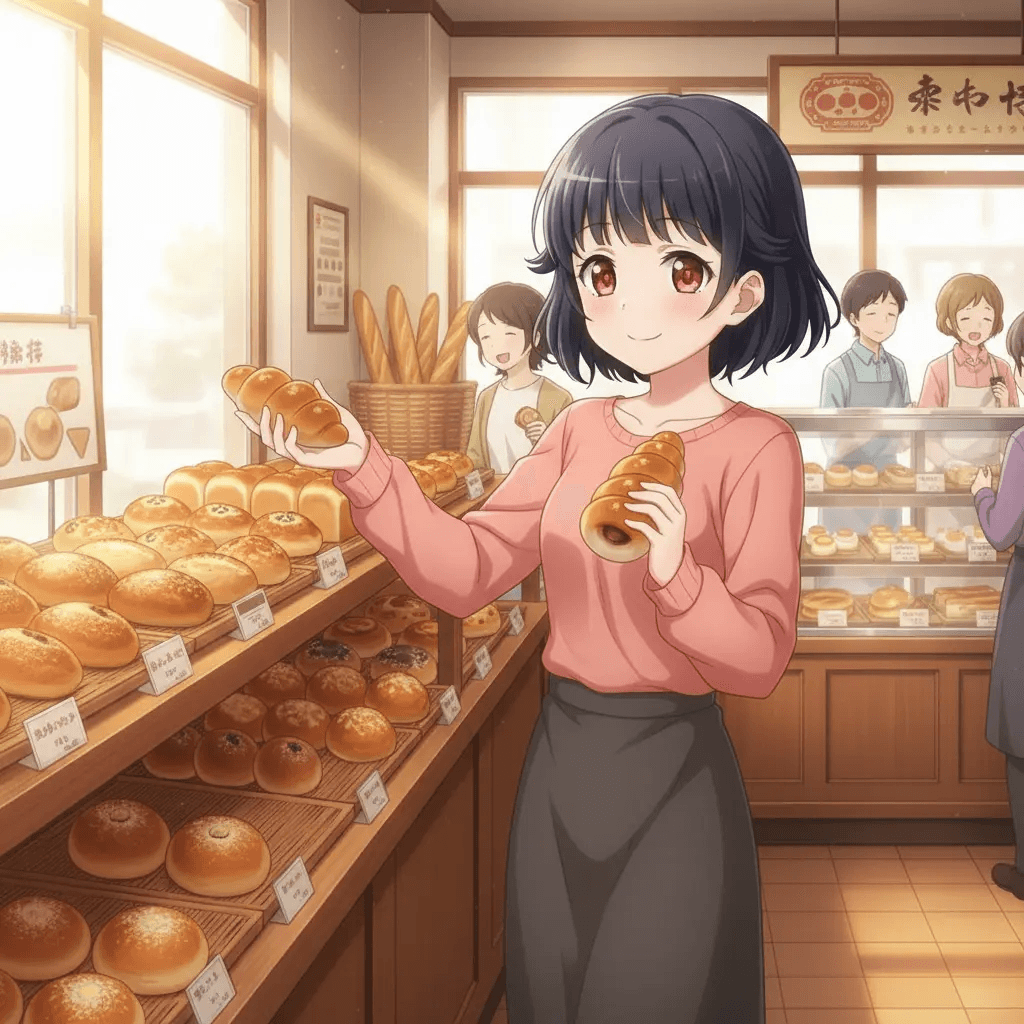 巧克力螺的連接，牛込里美