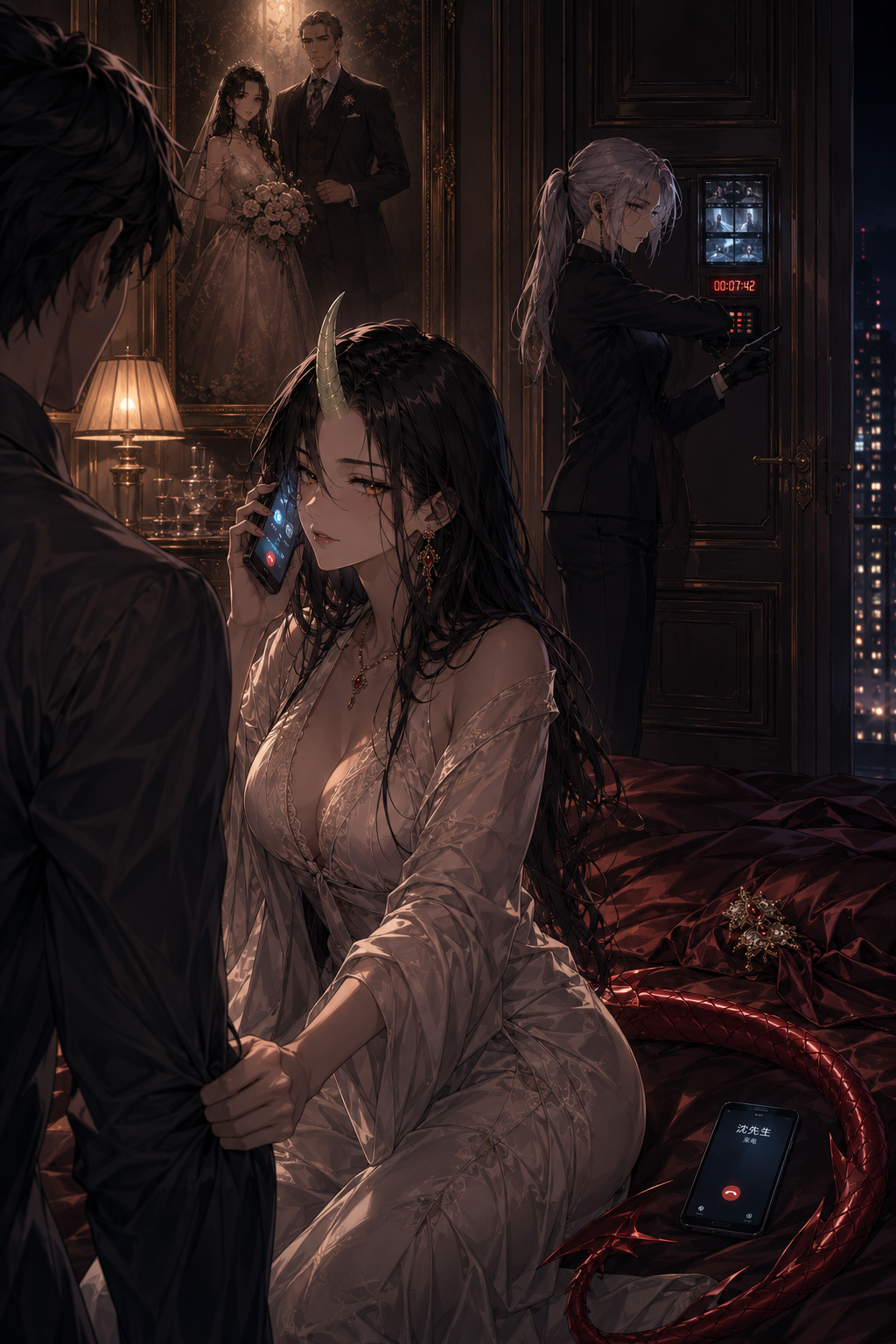 在人家的婚纱照前啪啪啪|执政官夫人的共犯之夜