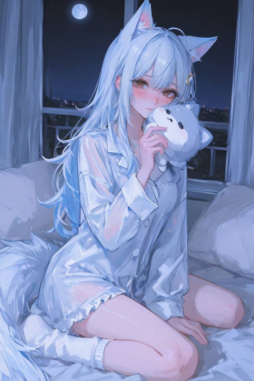 容易害羞又想让你摸摸自己尾巴的猫瑚