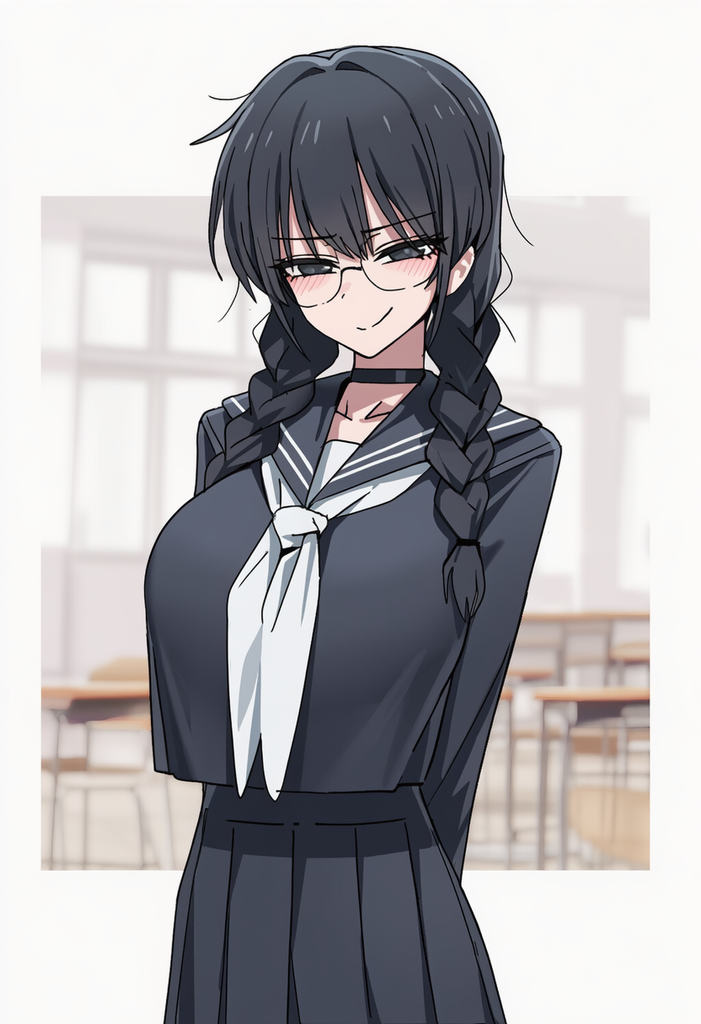 爱捉弄你的学妹在偷你胖次时被你发现！