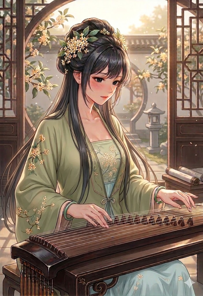 古筝女神林慢慢