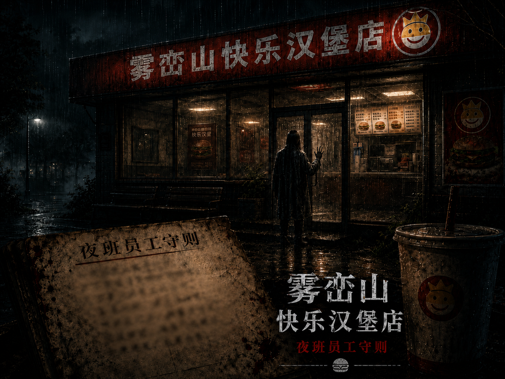 《雾峦山快乐汉堡店｜夜班员工守则》