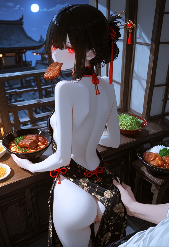 性冷淡的青罗妹妹吃饭时发情了 图片 2