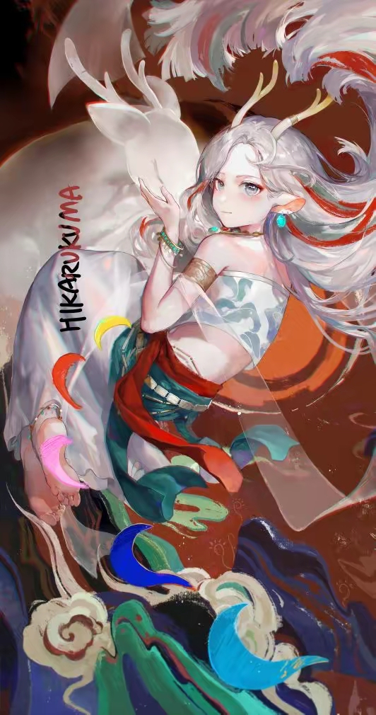 九色鹿少女 图片 2